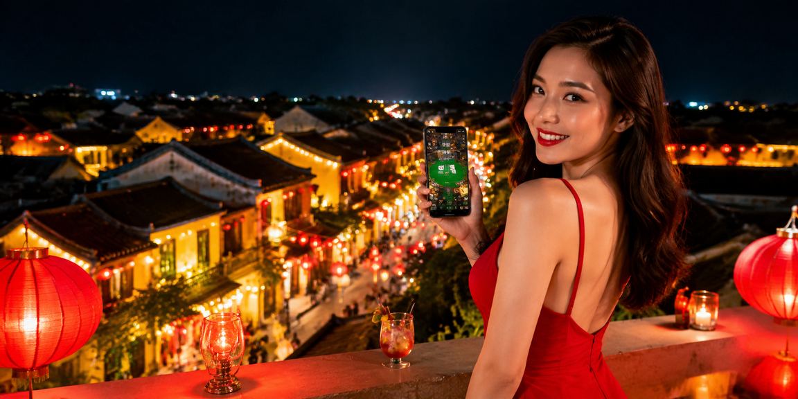 Ánh đèn lồng Hội An rực rỡ về đêm – cảm hứng cho slots chủ đề Việt Nam